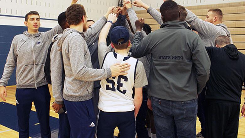 Preston Harris with Mont Alto Basketball Team